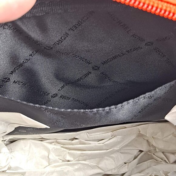 Michael Kors Polly Nylon Bag in Mandarin Crossbody Lightweight Daily Travel NWT - Picture 8 of 15